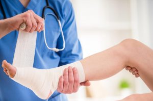 Broken bones and sprains require treatment quickly.